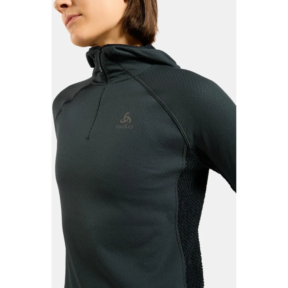 Odlo - Women's Mid Layer Hoody X-Alp - Laufshirt Black New