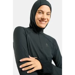 Odlo - Women's Mid Layer Hoody X-Alp - Laufshirt Black New