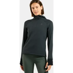 Odlo - Women's Mid Layer Hoody X-Alp - Laufshirt Black New