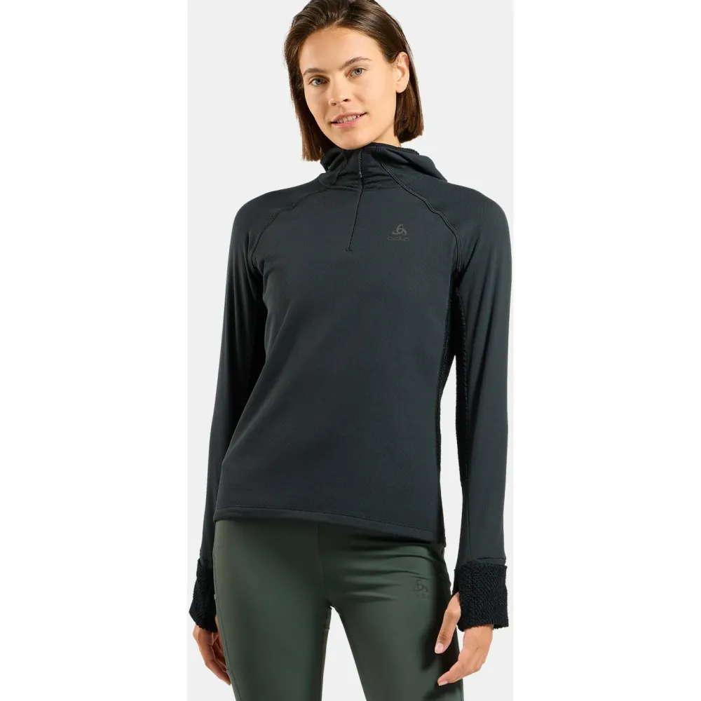 Odlo - Women's Mid Layer Hoody X-Alp - Laufshirt Black New