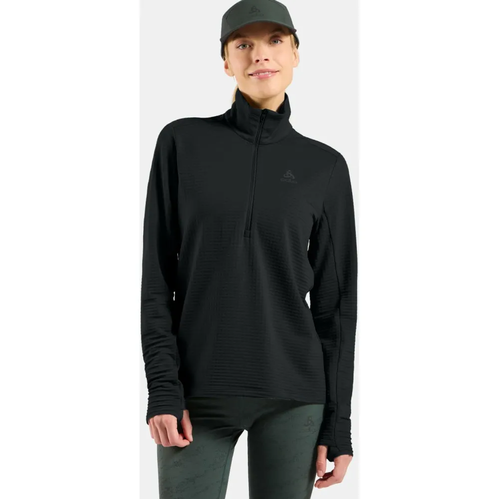 - Woen' id ayer 1/2 Zip Eentia Thera - aufhirt < Odlo Hot