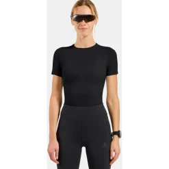 Odlo Trekkingbekleidung|Unterwäsche-- Women's Performance X-Light Top Crew Neck S/S - Kunstfaserunterwäsche Black
