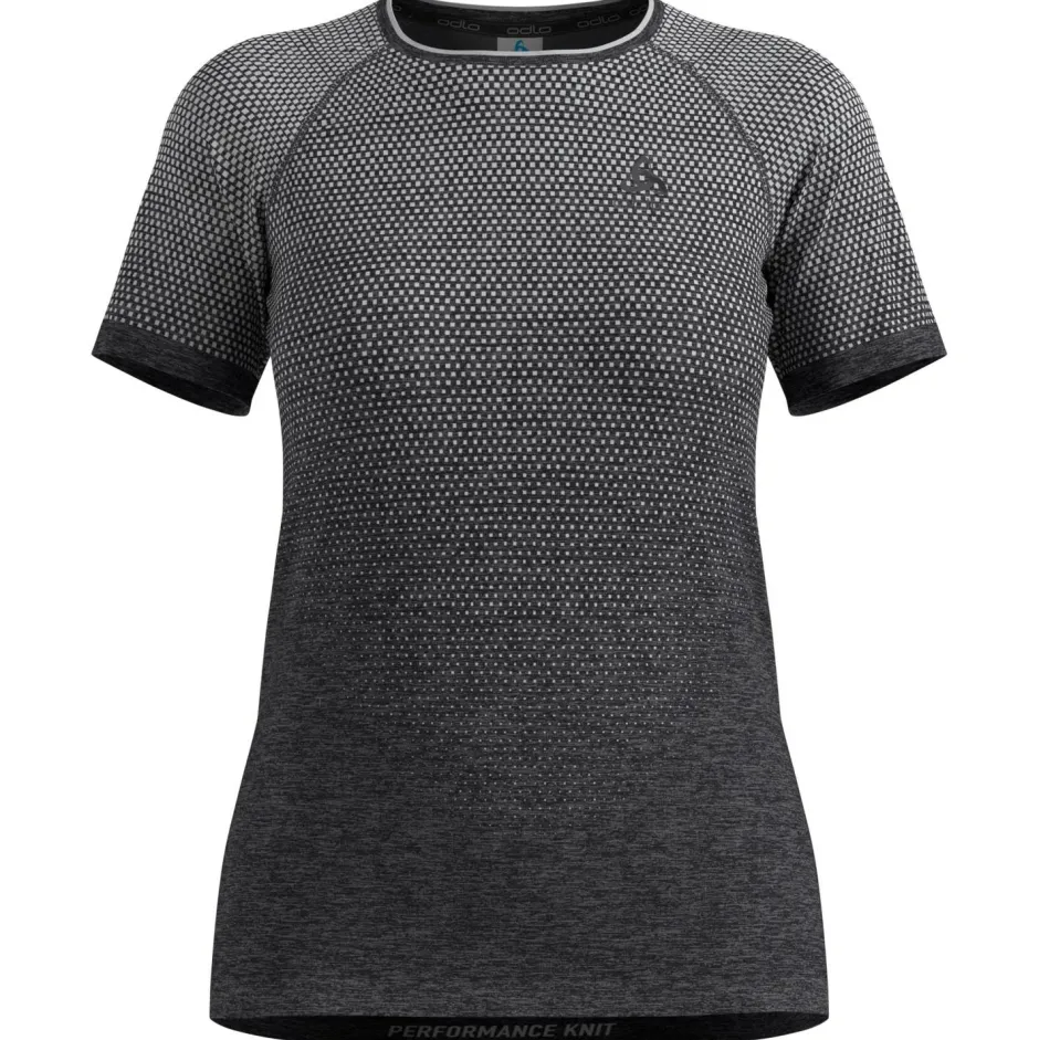 Odlo Laufbekleidung|Shirts, Hemden & Longsleeves-- Women's T-Shirt S/S Crew Neck Essential Seamless - Funktionsshirt Stone Grey Melange