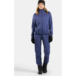 Odlo Hosen-- Women's Zeroweight Pro Windproof Warm Pants - Langlaufhose Skipper Blue