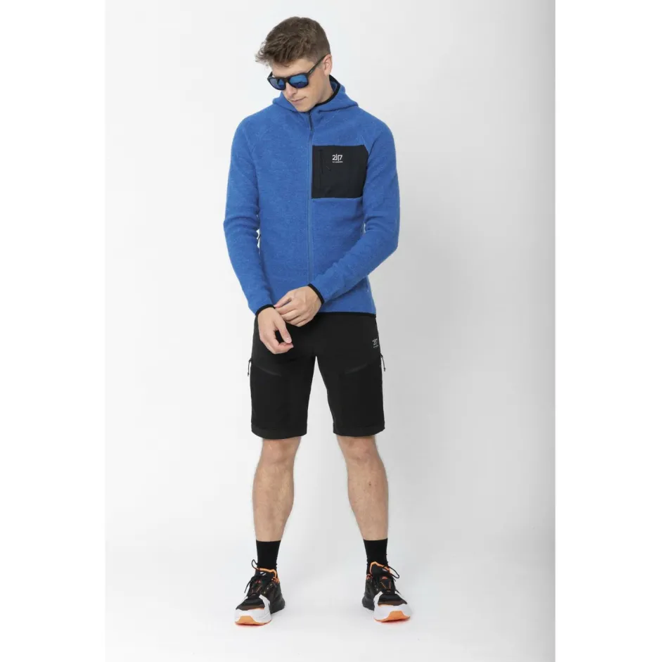 2117 of Sweden Skibekleidung|Wanderbekleidung-- Skord Pile Hoodie - Fleecejacke Black