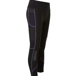 OMM Laufbekleidung|Hosen-- Women's Flash Winter Tights - Lauftights Black / Purple