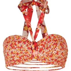 O'Neill - Women's Reversible Jen Bandeau Retro - Bikini-Top Red AO Discount