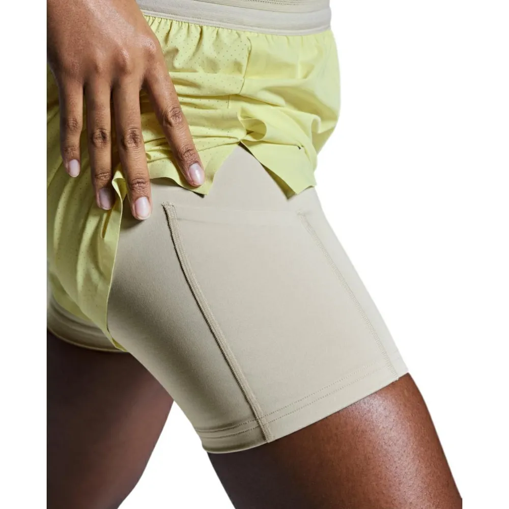 On - Women's 3 Performance 2/1 Shorts - Laufshorts Hot