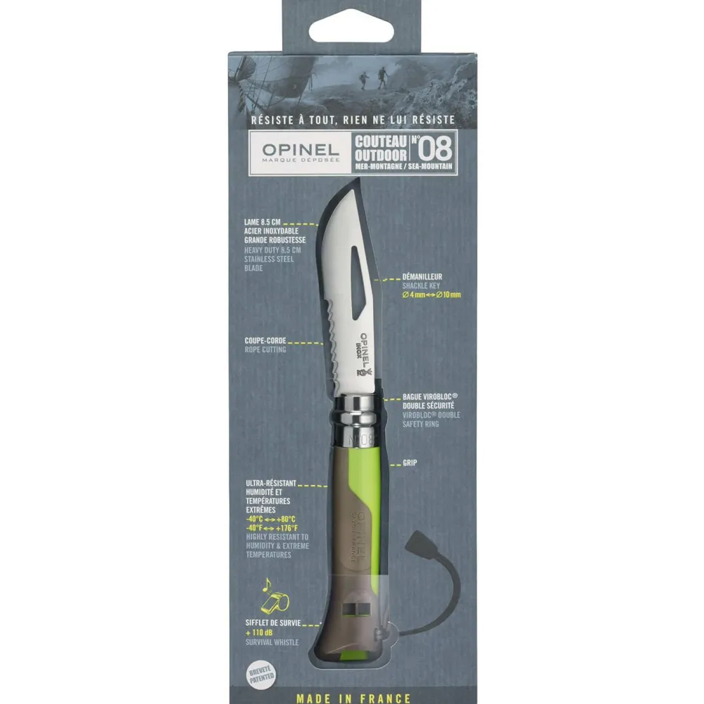 Opinel - Outdoormesser No 08 (8,2 cm) - Messer Hot