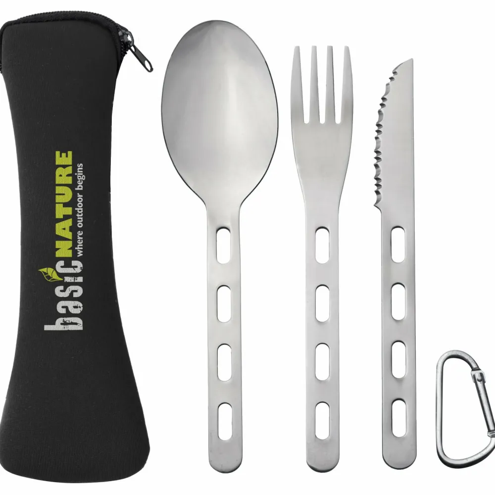 Origin Outdoors - Besteckset Biwak 'Backcountry' Stainless Steel New
