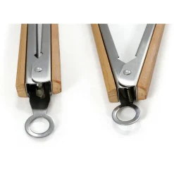 Origin Outdoors - Grill- und Kohlenzange Stainless Steel / Wood Outlet