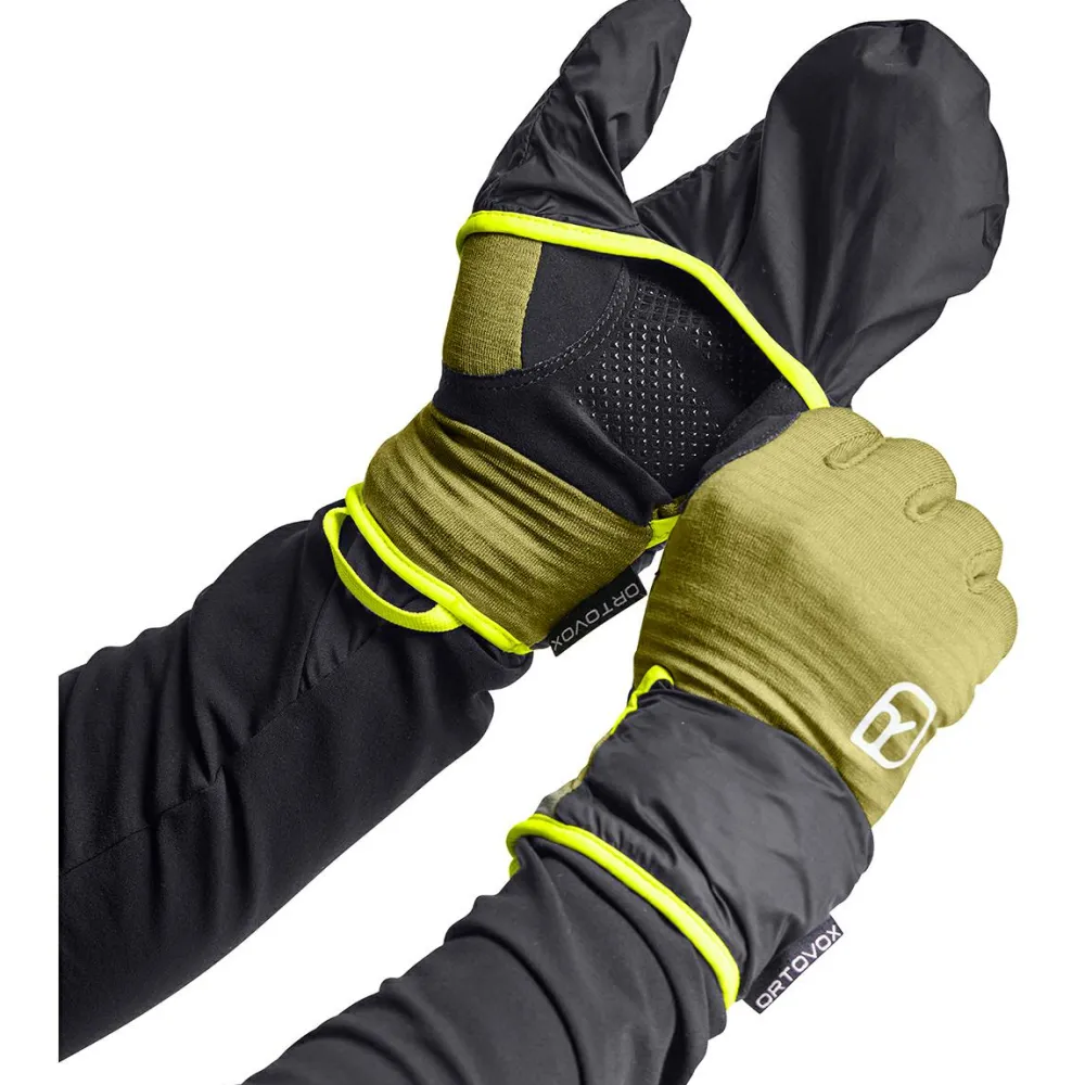 Ortovox - Fleece Grid Cover Glove - Handschuhe Black Raven