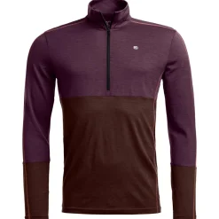 Ortovox Hochtourenbekleidung|Merinounterwäsche-- 185 Rock'N'Wool Zip Neck - Merinounterwäsche
