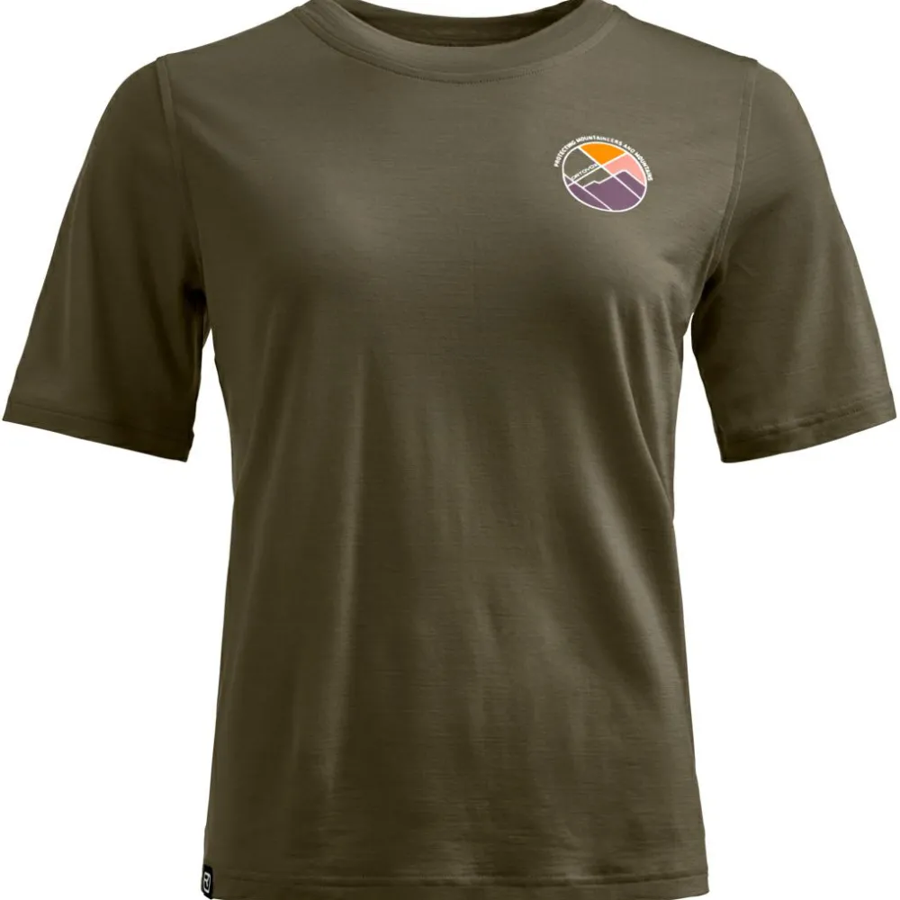 Ortovox - Women's 140 Cool Round Landscape T-Shirt - Merinoshirt Hot