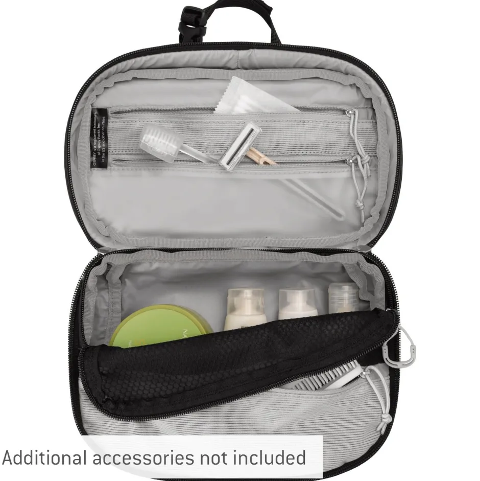 Osprey Kulturbeutel|Kulturbeutel-- Transporter Hanging Toiletry Kit - Kulturbeutel Raven Black / Black