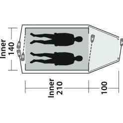 Outwell - Cloud 2 - 2-Personen Zelt Green Hot