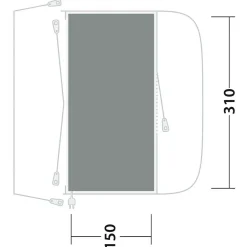 Outwell - Cozy Carpet Fresno - Zeltteppich