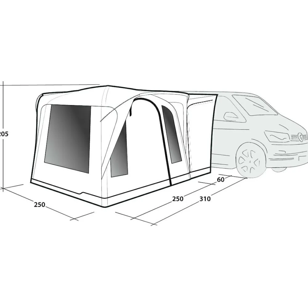 Outwell - Daytona Air - Busvorzelt Grey