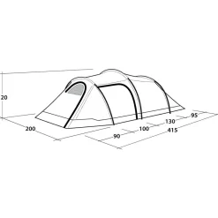 Outwell Trekkingzelte|Trekkingausrüstung-- Earth 3 Plus - 3-Personen Zelt Green