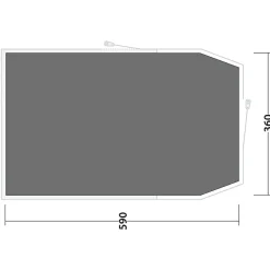 Outwell Zelte-- Footprint Rockwell 6 - Zeltunterlage Black & Grey