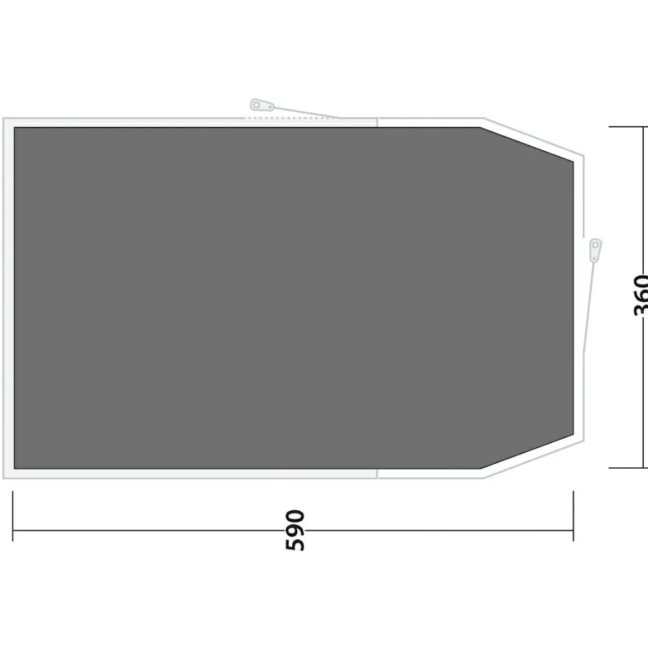 Outwell Zelte-- Footprint Rockwell 6 - Zeltunterlage Black & Grey