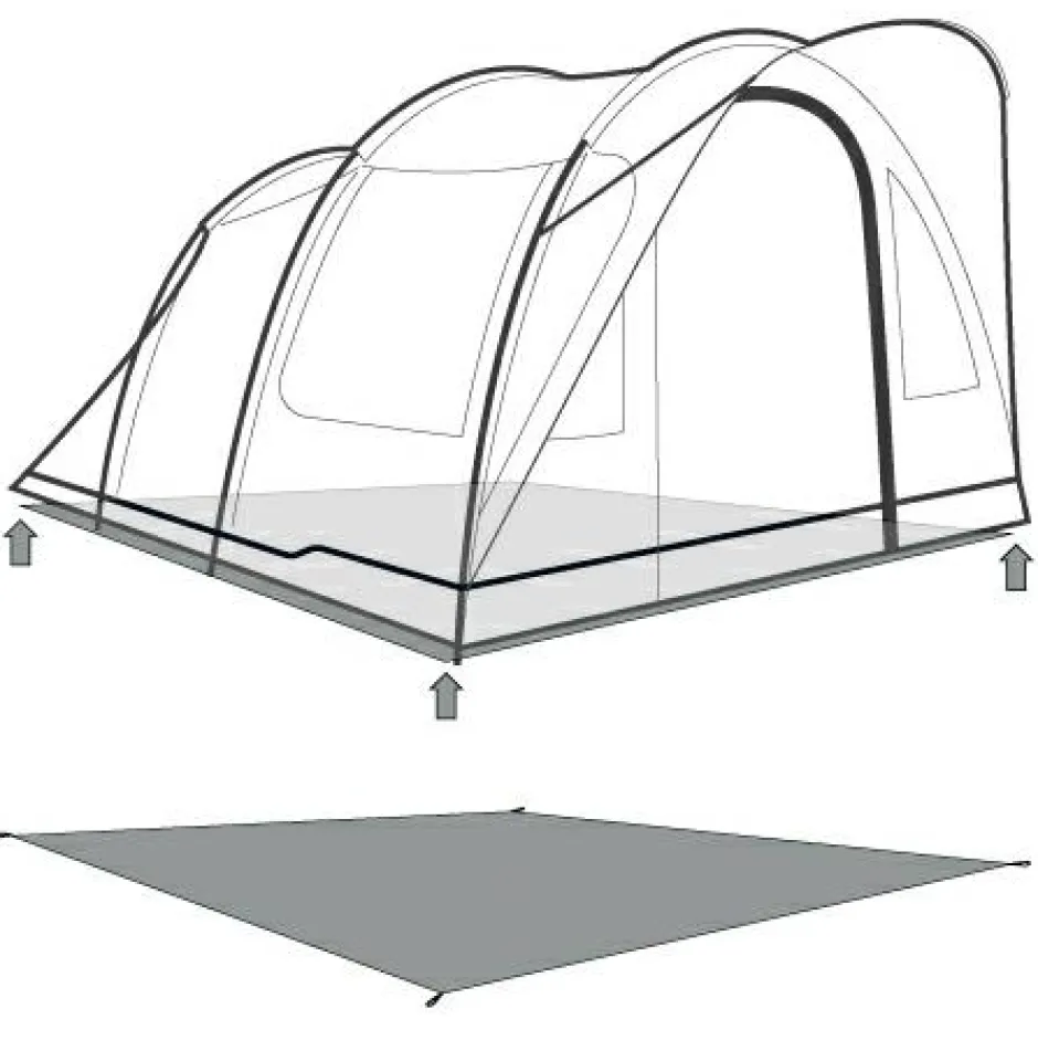 Outwell Zelte-- Footprint Sky 5 - Zeltunterlage Black & Grey