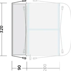 Outwell - Tall Connection Parkville 200SA - Zelterweiterung
