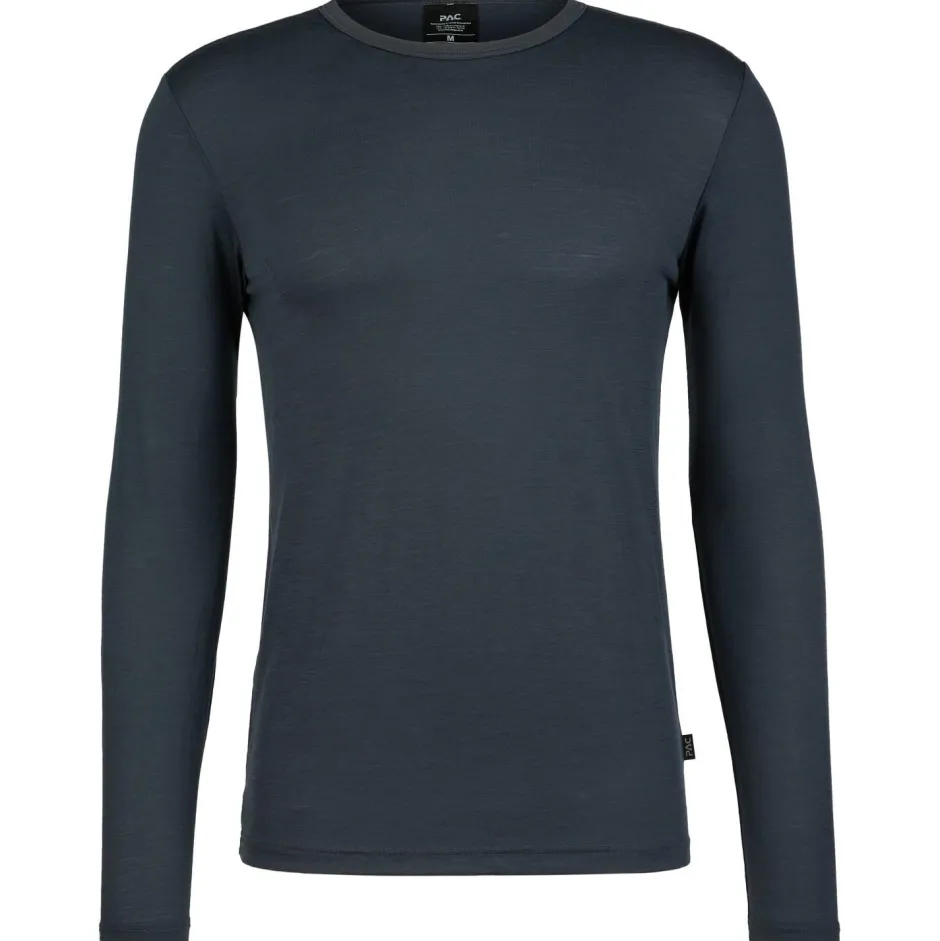 P.A.C. Trekkingbekleidung|Alltagsbekleidung-- Merino T-Shirt L/S - Merinounterwäsche Grey Melange