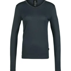 P.A.C. Trekkingbekleidung|Alltagsbekleidung-- Women's Merino T-Shirt L/S - Merinounterwäsche Grey Melange