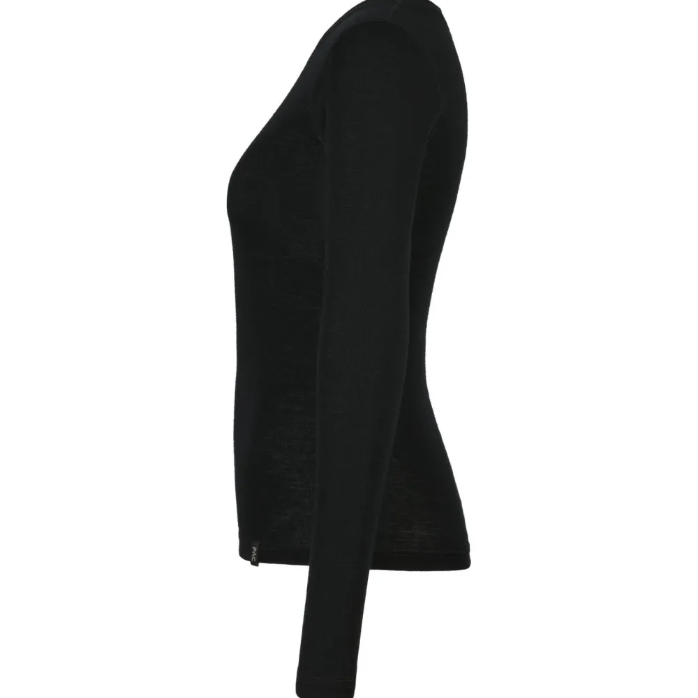 P.A.C. - Women's 100% Merino Unterwäsche L/S - Merinounterwäsche Black New
