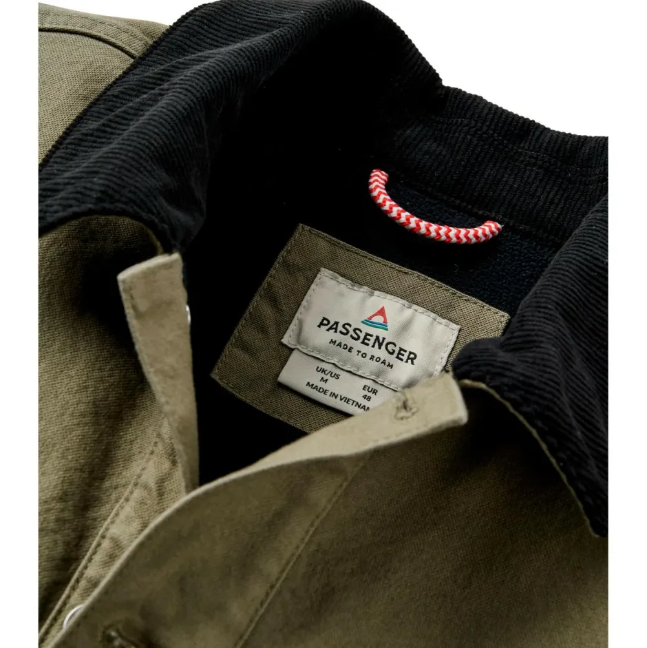 Passenger Freizeitjacken|Alltagsbekleidung-- Vantage Lined Organic Cotton Canvas Jacket - Freizeitjacke Dusty Olive