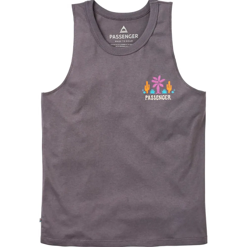 Passenger - Women's Cactus Recycled Cotton Vest - Top Faded Black Hot