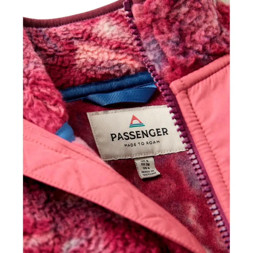 Passenger - Women's Home 1/4 Zip Recycled Sherpa Fleece - Fleecepullover Frost Fig Sale