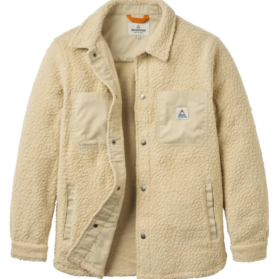 Passenger Alltagsbekleidung|Jacken-- Women's Rappel Recycled Sherpa Oversized Shirt - Fleecejacke