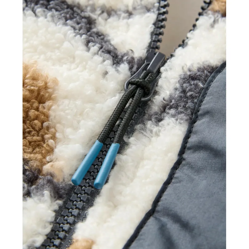 Passenger - Women's Ravi Recycled Sherpa Fleece - Fleecepullover Abstract Trails Off White Sale