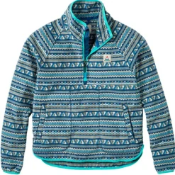 Passenger - Women's Sorrel Recycled Polar Fleece - Fleecepullover Geo Stripe Dark Denim Online