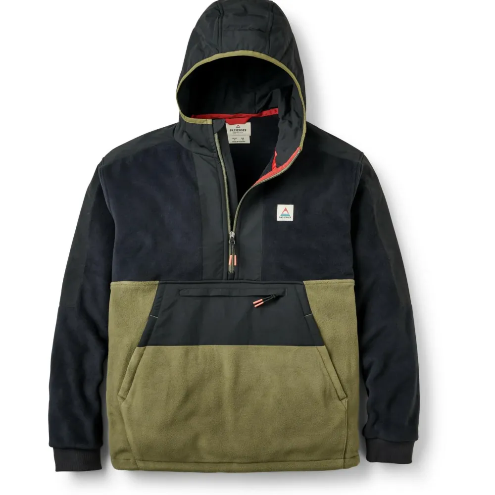 Passenger - Woodland 2.0 Hooded 1/2 Zip Recycled Polar Fleece - Fleecejacke Sale