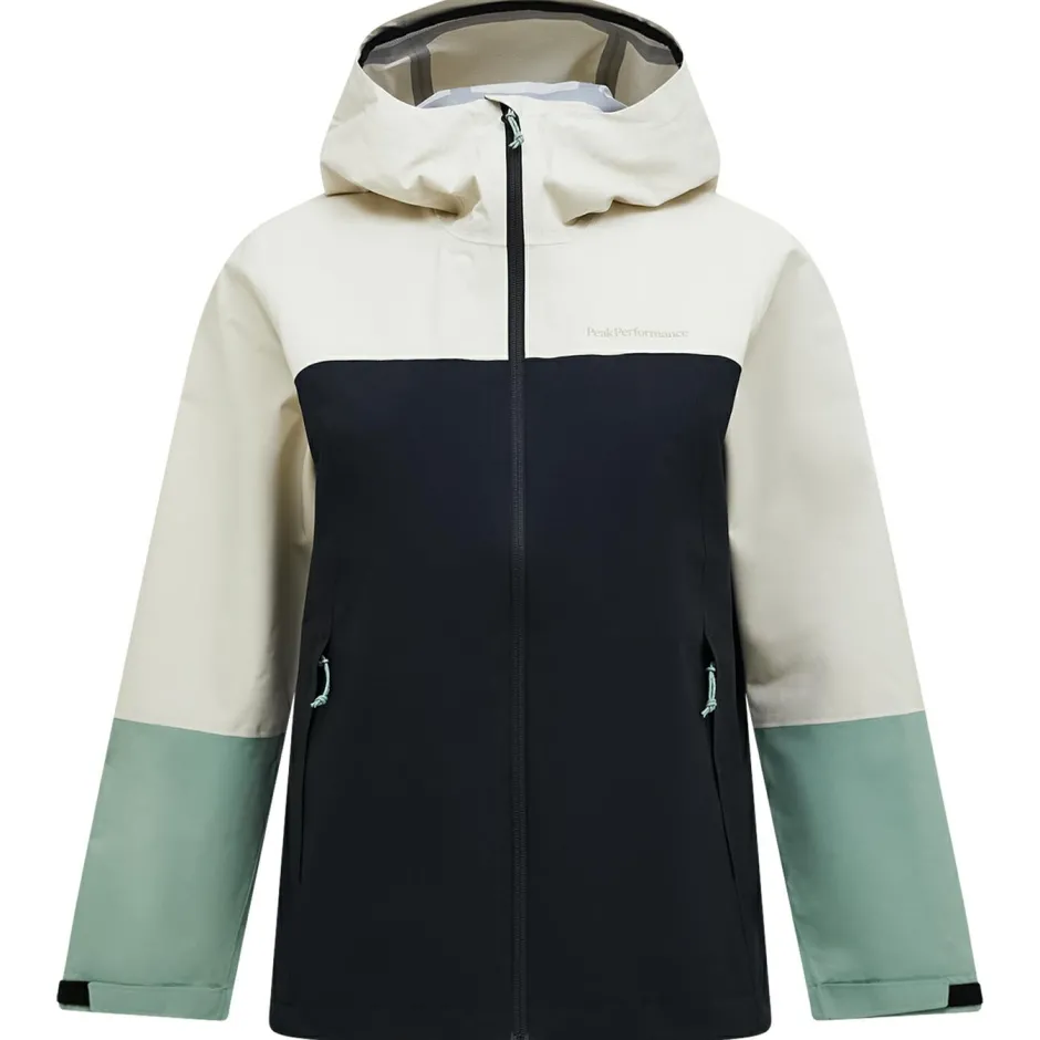 Peak Performance Trekkingbekleidung|Wanderbekleidung-- Women's Trail Hipe Shell Jacket - Regenjacke Sand Fog