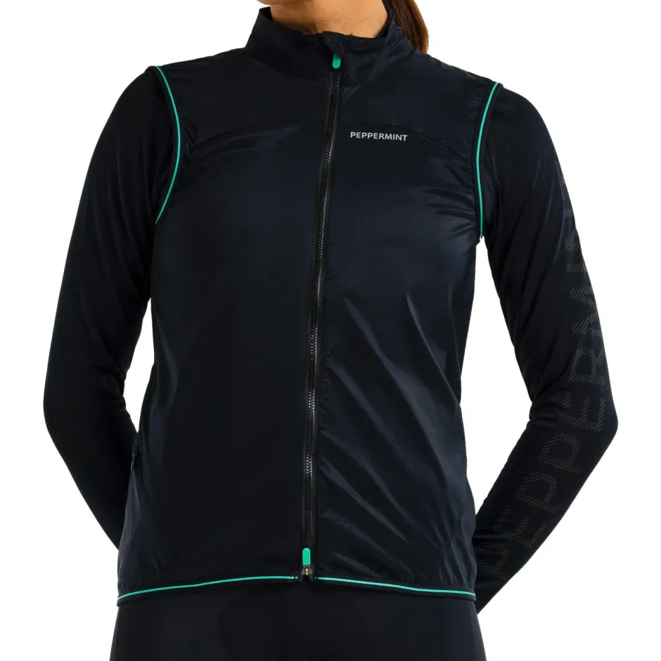 PEPPERMINT Fahrradbekleidung|Fahrradwesten-- Women's Gilet - Fahrradweste Black