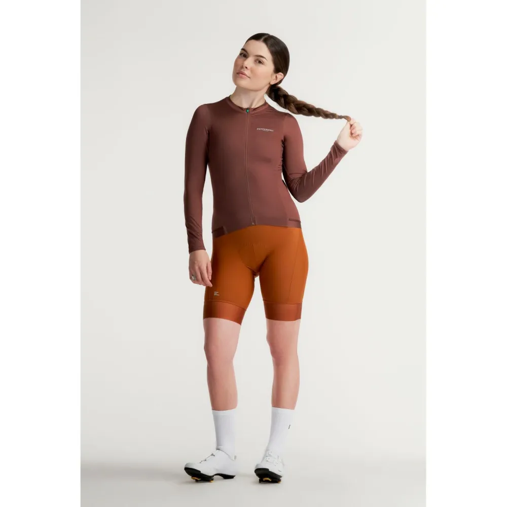 - Woen' ignature ong eeve Jerey - Radtrikot < PEPPERMINT