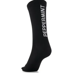 PEPPERMINT - Women's Solid Knitted Socks - Radsocken Black Sale
