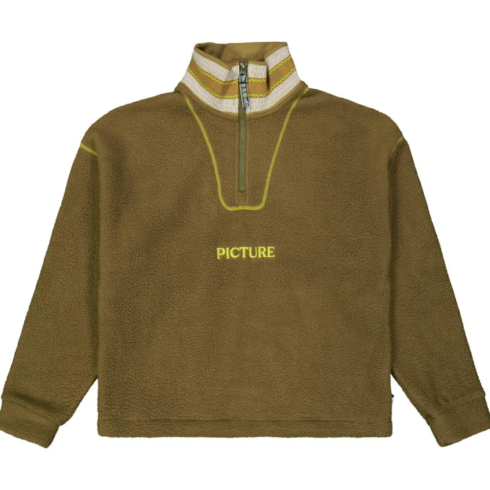 Picture - Women's Cylla Crop 1/4 Fleece - Fleecepullover Best
