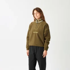 Picture - Women's Cylla Crop 1/4 Fleece - Fleecepullover Best