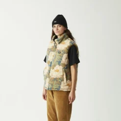 Picture - Women's Hylla Reversible Vest - Kunstfaserweste Black Timeless Flower Clearance