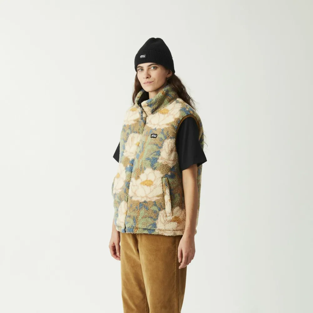 Picture - Women's Hylla Reversible Vest - Kunstfaserweste Black Timeless Flower Clearance