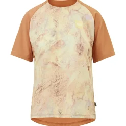 Picture Fahrradbekleidung|Radtrikots-- Women's Ice Flow Printed Tech Tee - Funktionsshirt Geology Cream