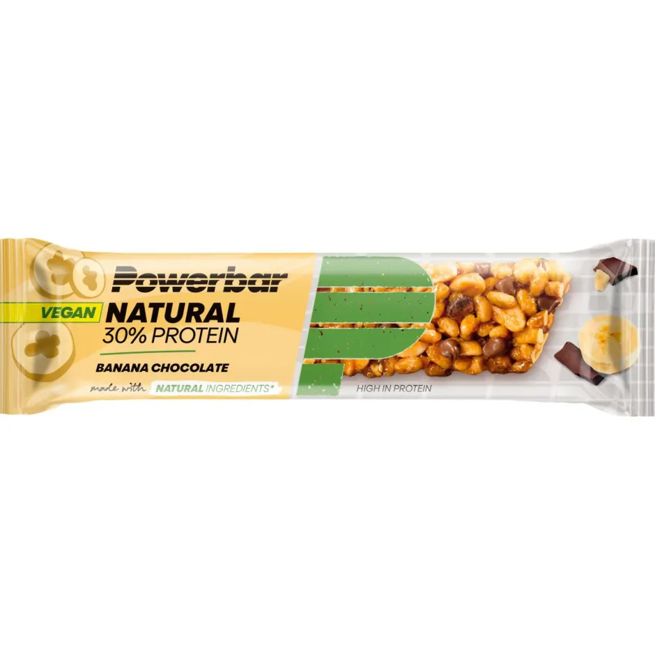 PowerBar Riegel|Outdoor Lebensmittel-- Natural Protein (Vegan) Banana Chocolate - Recoveryriegel