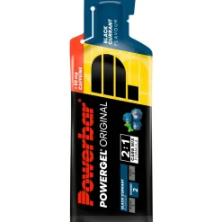 PowerBar Outdoor Lebensmittel|Outdoor-Küche-- Powergel Original Black Currant (mit Koffein) - Energiegel