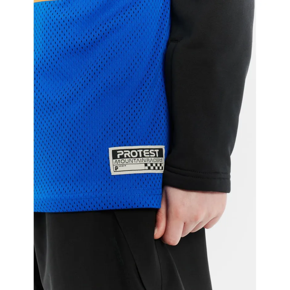 Protest Skibekleidung|Skipullover-- Kid's PRTRuben Jr 1/4 Zip Active Top - Fleecepullover Vibrant Blue