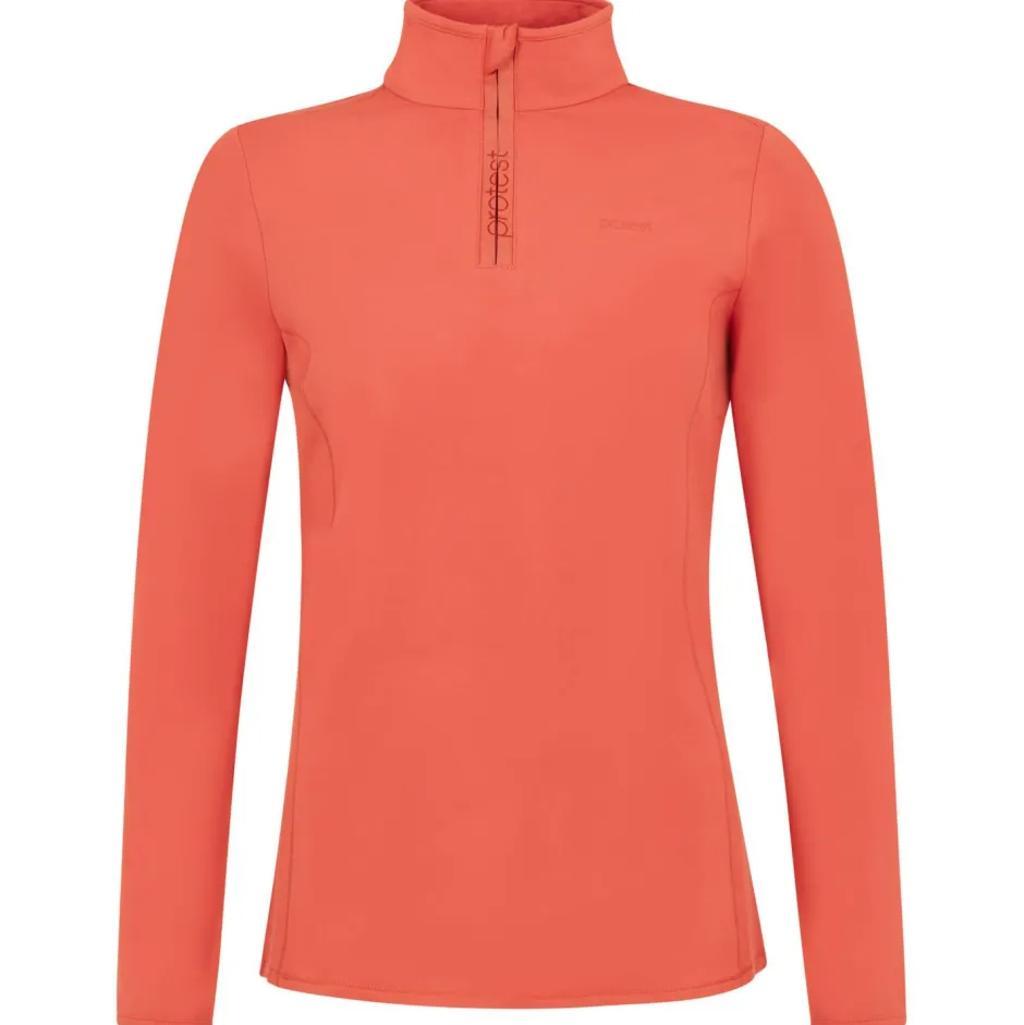 Protest Skibekleidung|Skipullover-- Women's PRTFabriz 1/4 Zip Top - Fleecepullover Tosca Red